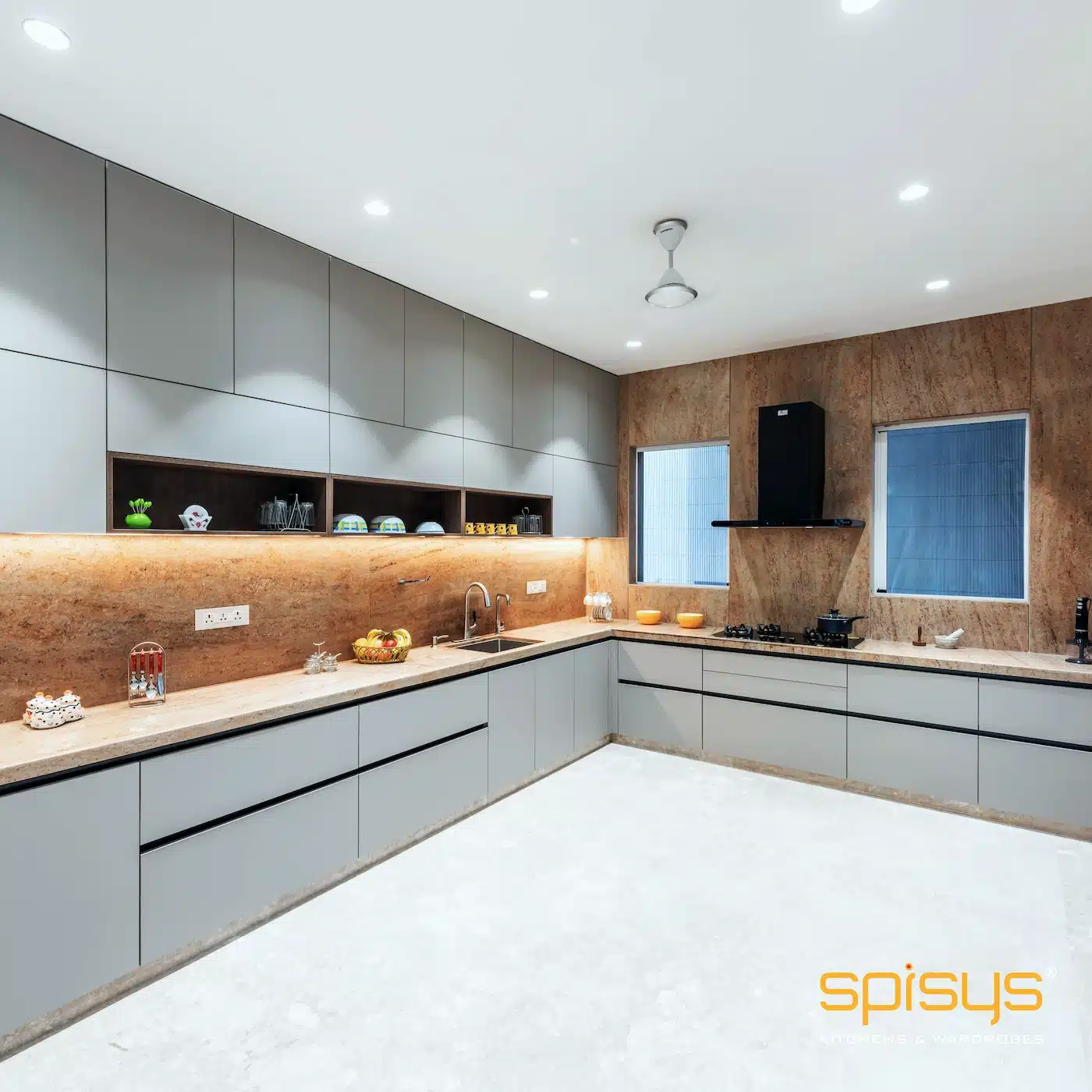 Low Cost Modular Kitchen By Spysis Kitchen